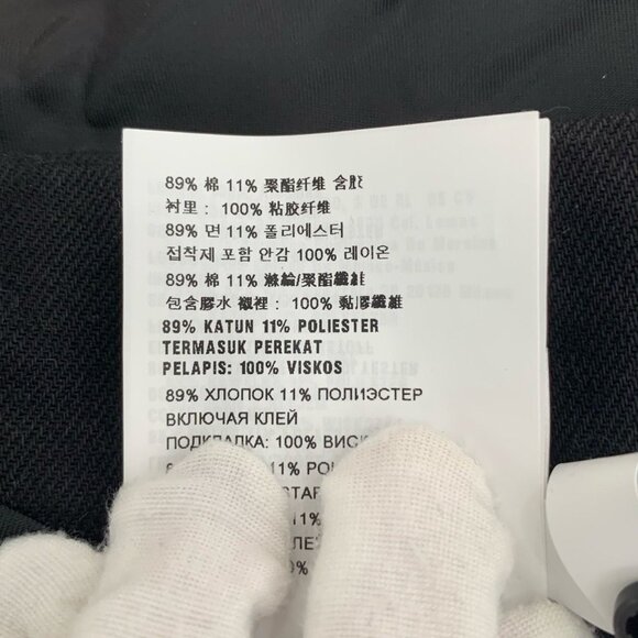 Miu Miu Logo-Print Cotton & Polyester Blend Mini Skirt Size 38 Made In Italy Bla - Picture 6 of 7